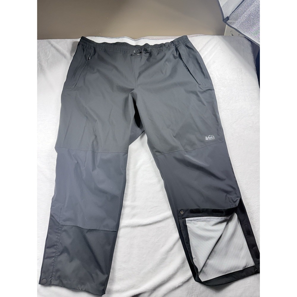 REI Co-op HydroWall 2.5L Rain Pants Mens 3XL Black Rainier Waterproof Hiking